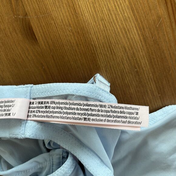 NWOT Victoria's Secret Dream Angels Bra Top S-DD Blue Lacey Boho Coquette - Picture 13 of 13